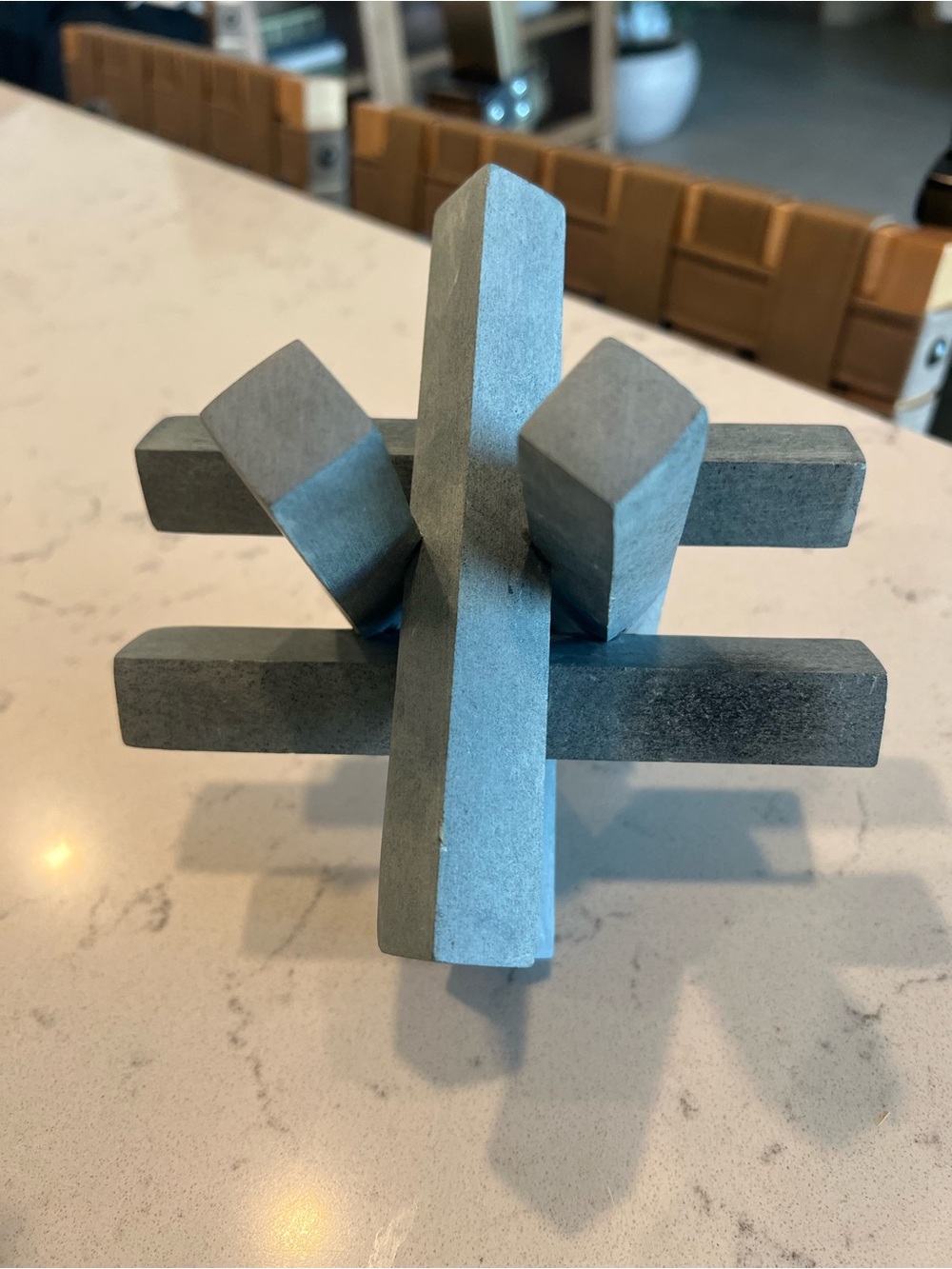 Studio McGee Decorative Puzzle Sculpture - Soapstone - Picture 3 of 5